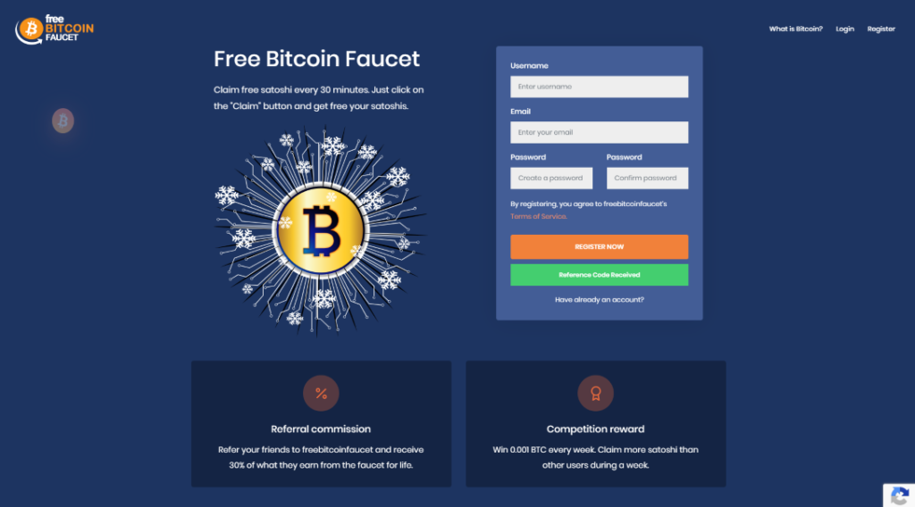 FreeBitcoinFaucet.io Home