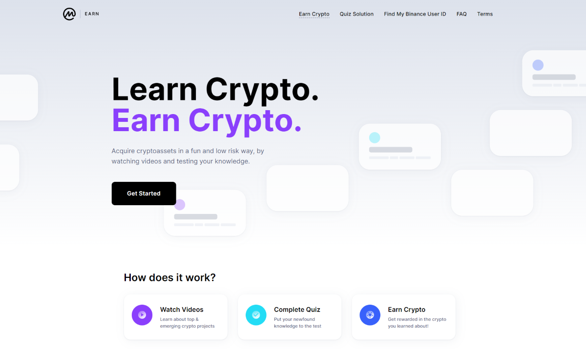 earn crypto quiz free crypto wallet